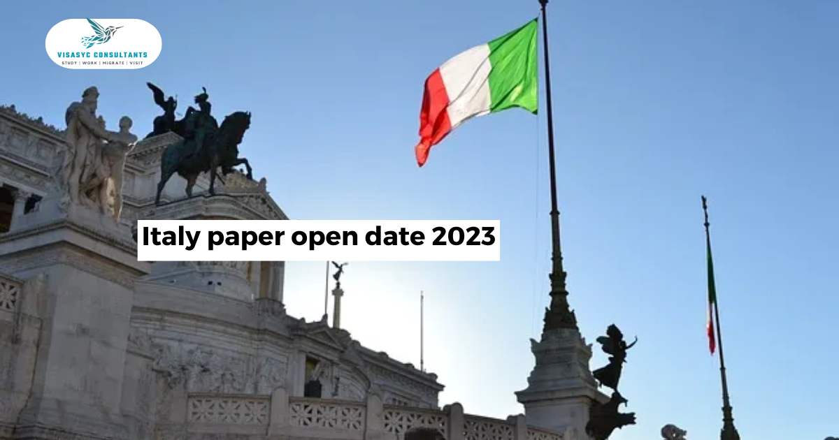 Read more about the article Italy paper open date 2023