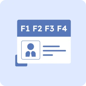 Read more about the article A Complete Guide on F1, F2, F3, F4 Visas